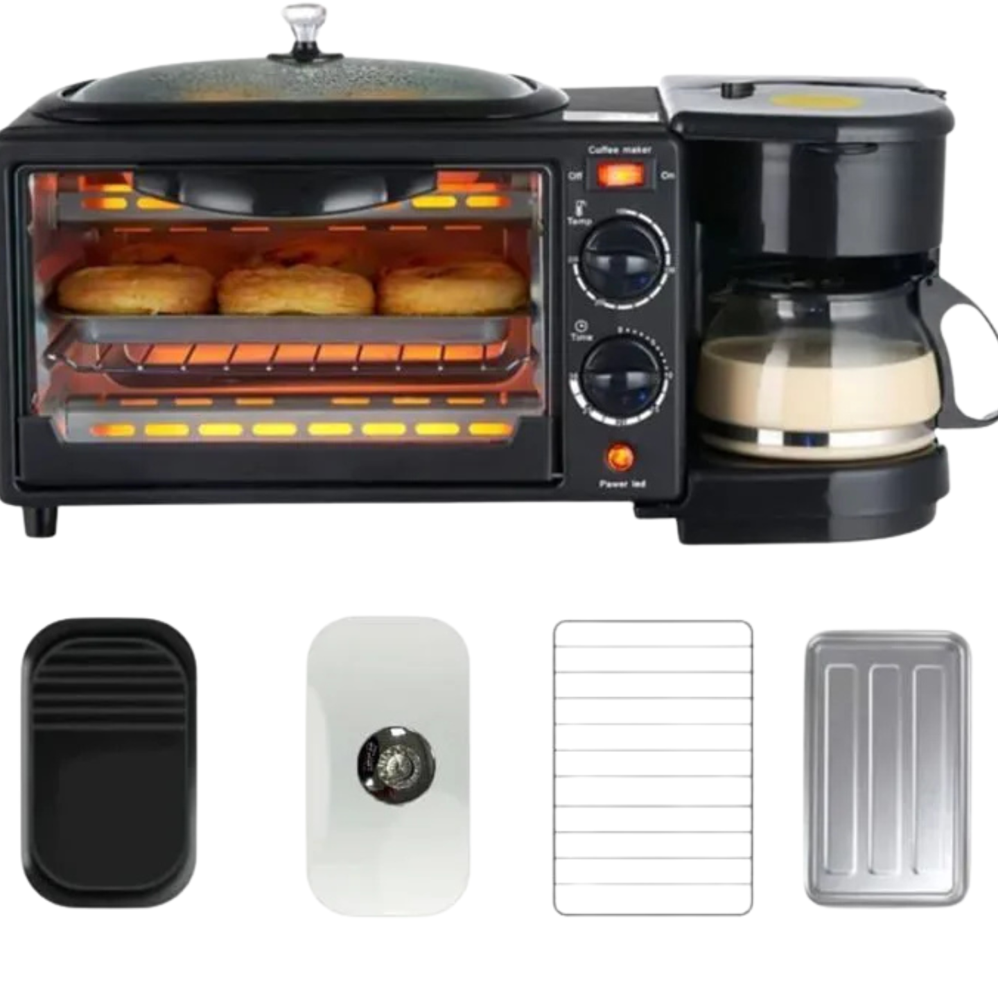HORNO ELECTRICO 3 EN 1  (1 AÑO DE GARANTIA)